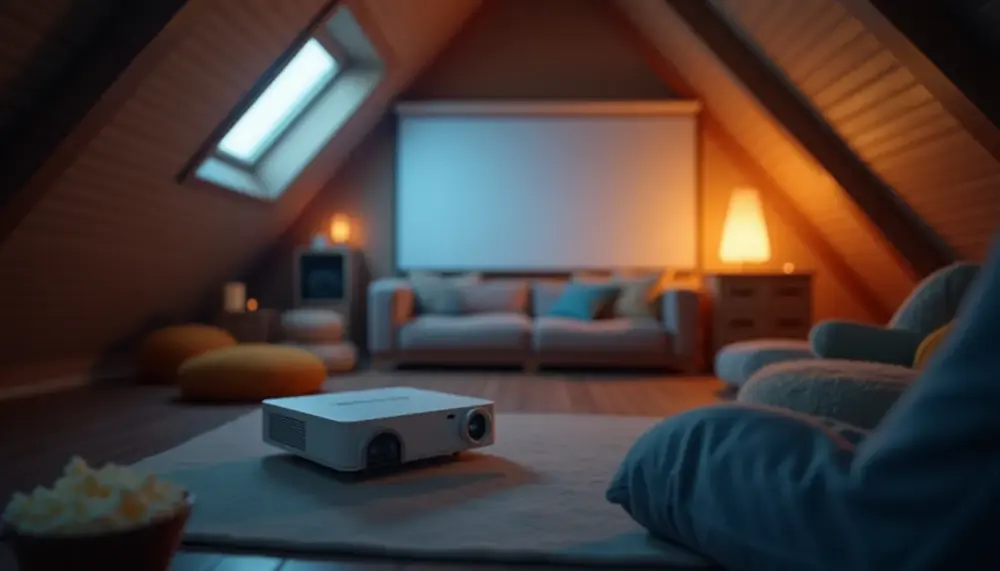 Mini Beamer Dachschräge: So klappt das Heimkino auch im Dachgeschoss