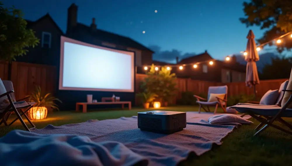 Onoayo Abnehmbar Outdoor Heimkino Beamer: Flexibles Kinovergnügen unter freiem Himmel